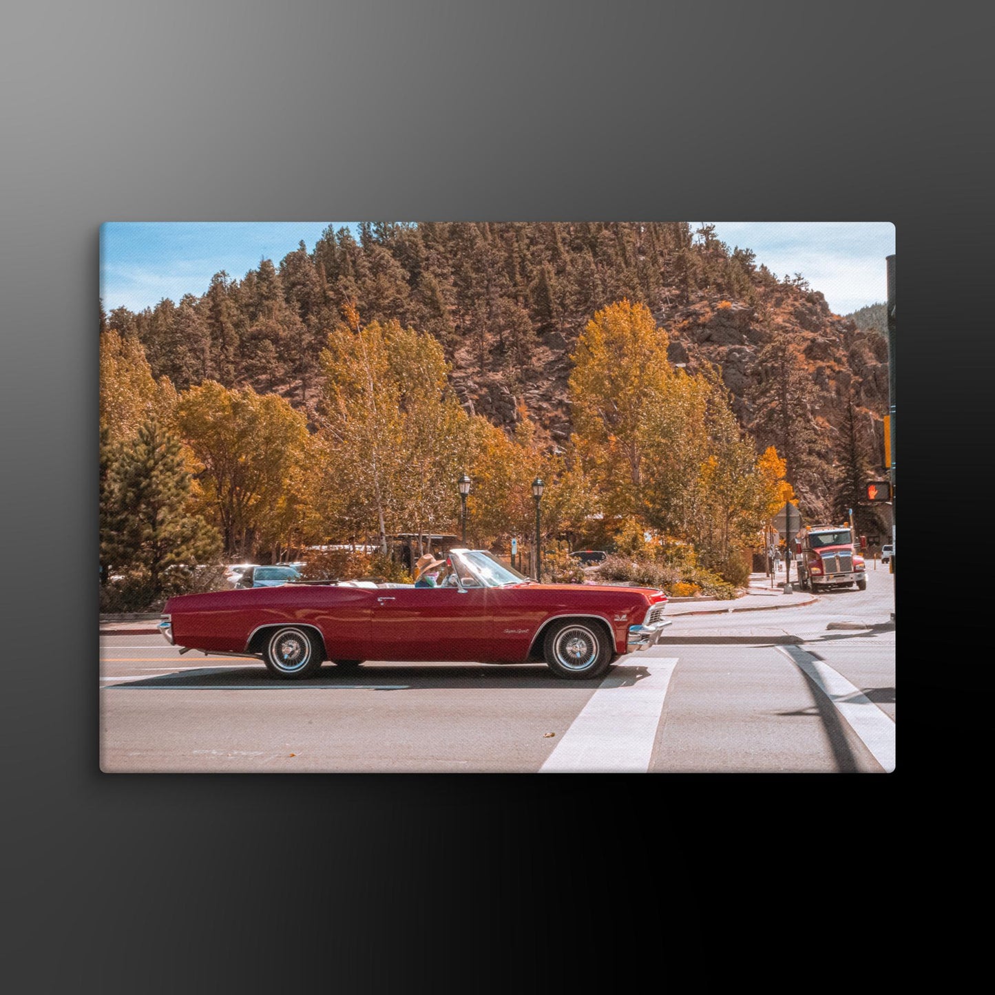 Red Mustang Canvas