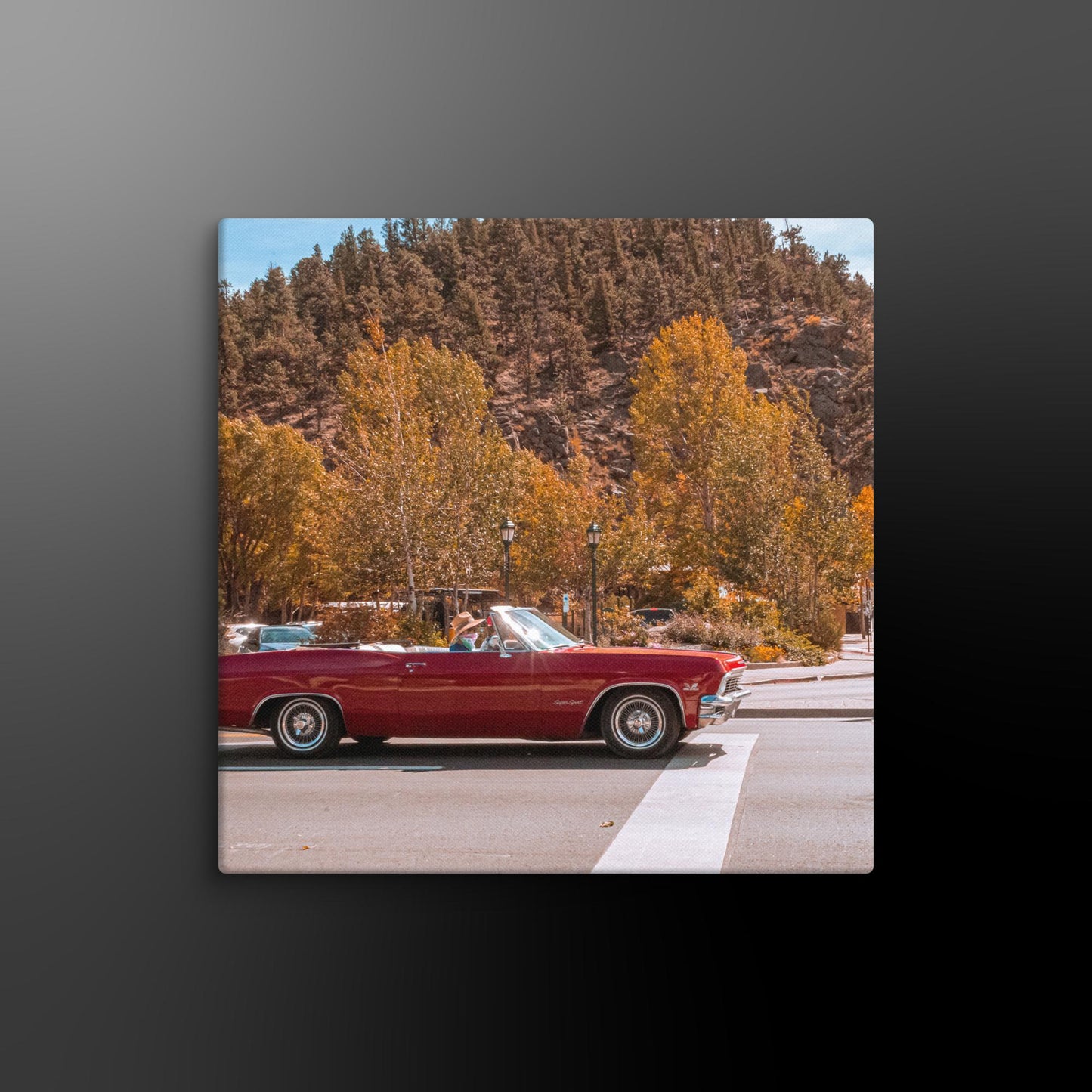 Red Mustang Canvas