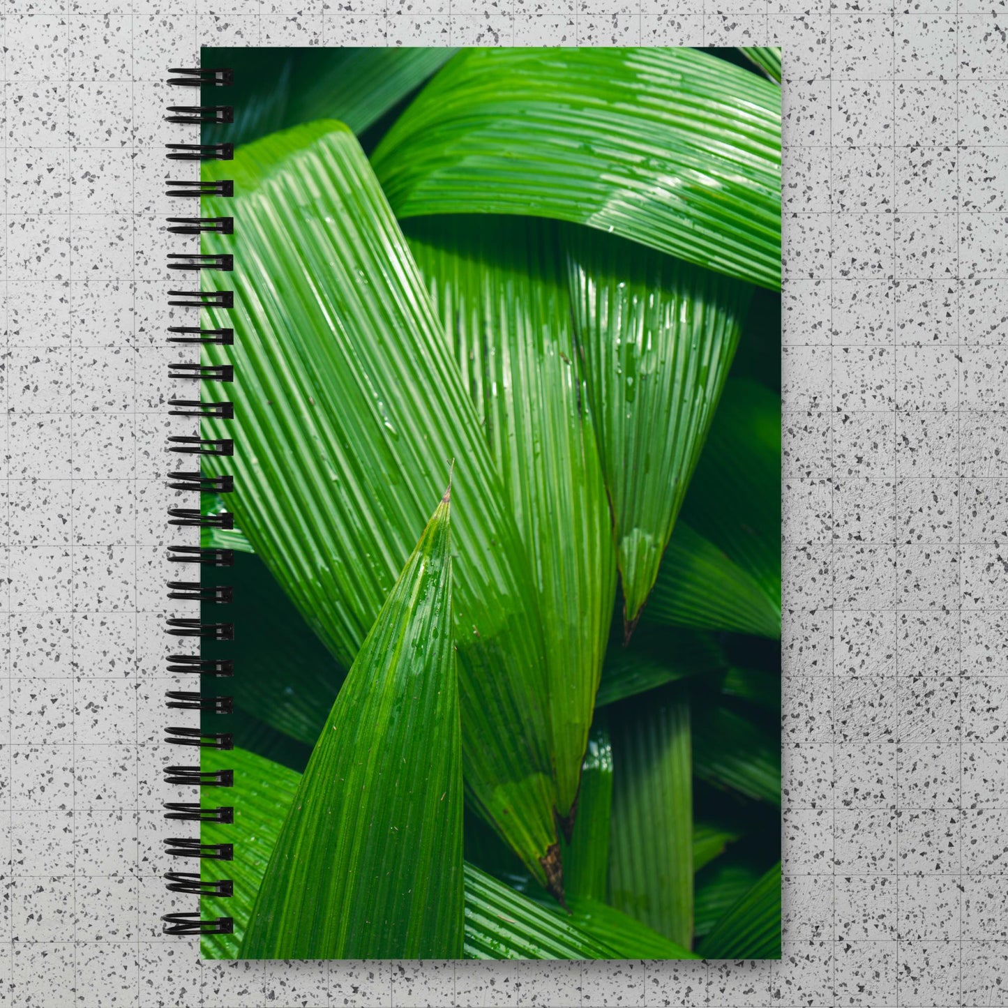 Green Leaf Spiral notebook